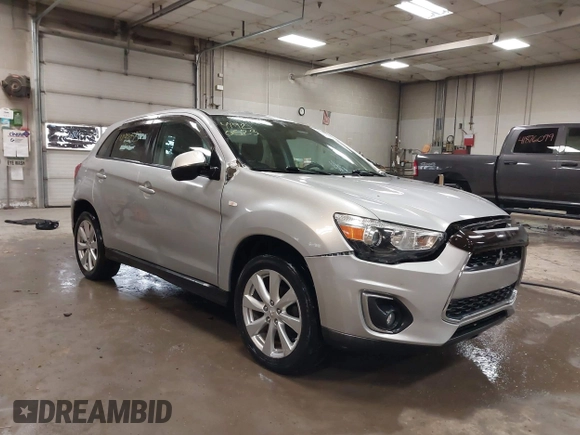 2015 Mitsubishi Outlander Sport ES with VIN 4A4AR3AU1FE043294, listed as a IAAI auction lot 41920523 with 103,612 mi miles. Bid and sale history available at carsss.com. Image 1.