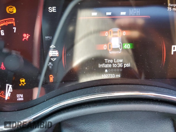 2015 Dodge Durango R/T with VIN 1C4SDJCT7FC843533, listed as a Copart auction lot 50249575 with 102,733 mi miles and Salvage Title. Bid and sale history available at carsss.com. Image 9.