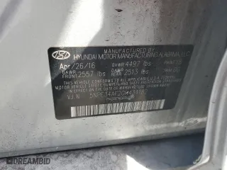 2016 Hyundai Sonata 2.4L Sport with VIN 5NPE34AF2GH434182, listed as a Copart auction lot 44385005 with 106,406 mi miles and Clean Title. Bid and sale history available at carsss.com. Image 12.