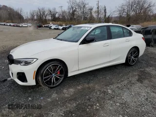 2022 BMW 3 Series M340i xDrive with VIN 3MW5U9J03N8C75434, listed as a Copart auction lot 81806714 with 20,337 mi miles and Clean Title. Bid and sale history available at carsss.com. Image 1.