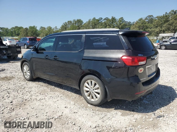 2016 Kia Sedona SX with VIN KNDMC5C11G6153598, listed as a Copart auction lot 51594285 with 151,312 mi miles and Salvage Title. Bid and sale history available at carsss.com. Image 2.