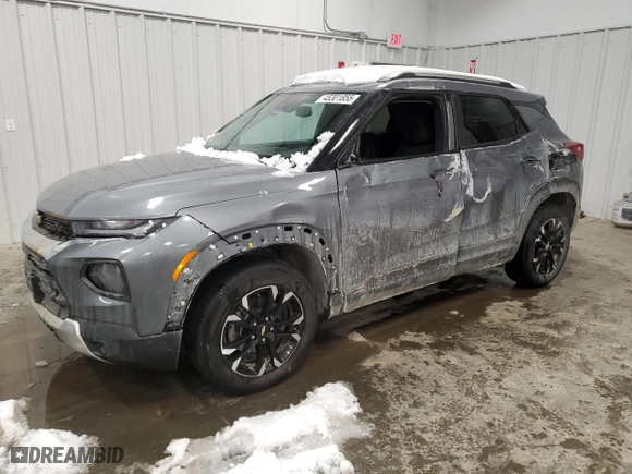 2021 Chevrolet TrailBlazer LT with VIN KL79MRSL3MB168908, listed as a Copart auction lot 45301855 with 40,994 mi miles and Salvage Title. Bid and sale history available at carsss.com. Image 1.