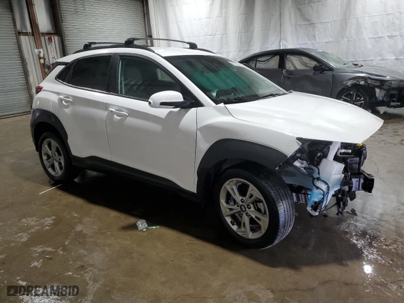 2023 Hyundai Kona SEL with VIN KM8K6CAB3PU055128, listed as a Copart auction lot 53989955 with 0 mi miles and Non Repairable. Bid and sale history available at carsss.com. Image 4.