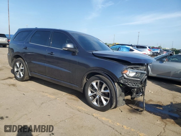 2014 Dodge Durango R/T z VIN 1C4SDJCT4EC446280, wystawiony jako Copart lot #61086415 z przebiegiem 224 046 mil mil oraz Czysty tytuł • Clean title. Historia ofert i sprzedaży dostępna na DreamBid. Obrazek 4.