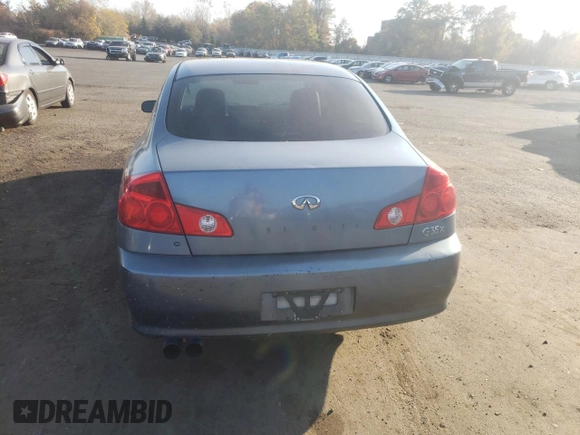 2005 Infiniti G35 with VIN JNKCV51F65M312546, listed as a Copart auction lot 77395984 with 155,815 mi miles and Clean Title. Bid and sale history available at DreamBid. Image 6.
