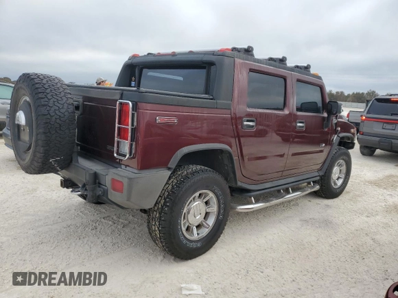 2006 Hummer H2 with VIN 5GRGN22U46H100753, listed as a Copart auction lot 76780194 with 172,106 mi miles and Salvage Title. Bid and sale history available at carsss.com. Image 3.