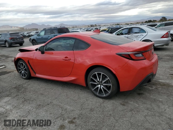 2023 Toyota GR86 with VIN JF1ZNBC14P8756375, listed as a Copart auction lot 82385244 with 56,912 mi miles and Salvage Title. Bid and sale history available at carsss.com. Image 2.