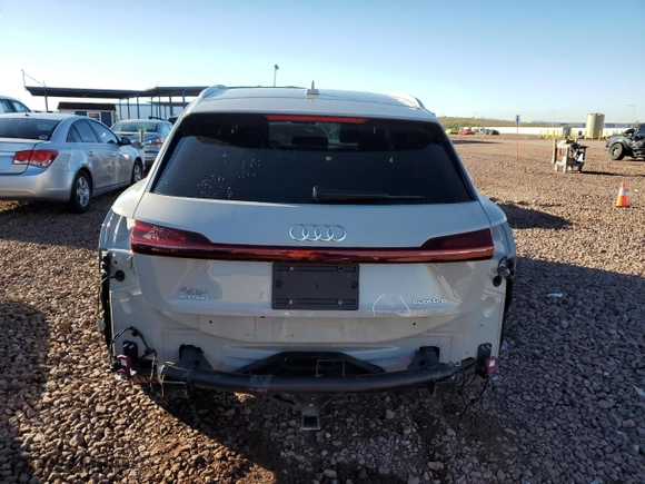 2021 Audi e-tron Prestige with VIN WA1VABGE3MB027942, listed as a Copart auction lot 40094494 with 17,593 mi miles. Bid and sale history available at carsss.com. Image 6.