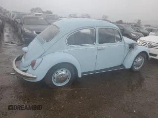 1969 Volkswagen Beetle with VIN 119416435, listed as a Copart auction lot 45422265 with 62,550 mi miles and Salvage Title. Bid and sale history available at DreamBid. Image 3.