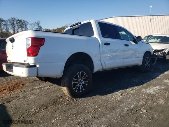 2022 Nissan Titan S with VIN 1N6AA1EE7NN104276, listed as a Copart auction lot 80278804 with NaN miles and Salvage Title. Bid and sale history available at carsss.com. Image 3.