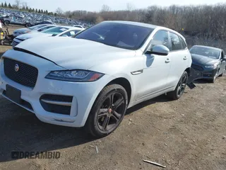 2017 Jaguar F-Pace 35t R-Sport with VIN SADCL2BVXHA063738, listed as a IAAI auction lot 41824648 with 112,449 mi miles and . Bid and sale history available at DreamBid. Image 18.