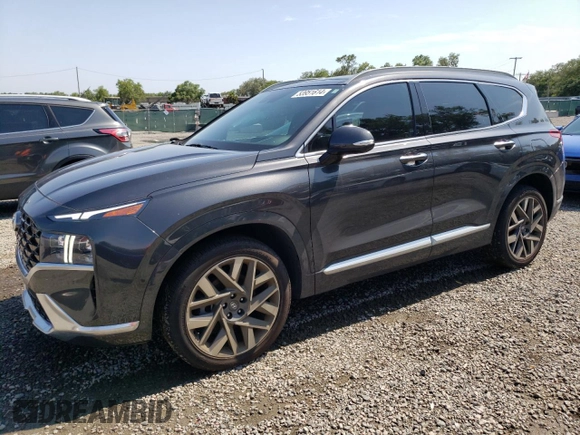 2022 Hyundai Santa Fe Calligraphy with VIN 5NMS54AL0NH381852, listed as a Copart auction lot 53951614 with 36,304 mi miles and Salvage Title. Bid and sale history available at carsss.com. Image 1.