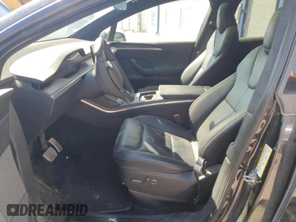 2022 Tesla Model X with VIN 7SAXCDE55NF341925, listed as a Copart auction lot 47607595 with Not Provided miles and Salvage Title. Bid and sale history available at DreamBid. Image 7.