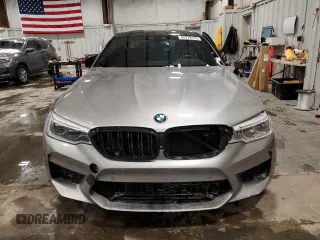 2019 BMW M5 with VIN WBSJF0C50KB447597, listed as a Copart auction lot 45179115 with 40,600 mi miles and Salvage Title. Bid and sale history available at carsss.com. Image 5.