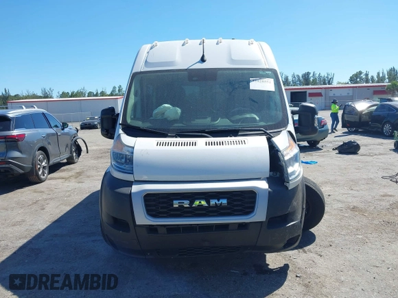 2022 Ram ProMaster Cargo with VIN 3C6LRVBG6NE118991, listed as a IAAI auction lot 41828552 with 55,016 mi miles. Bid and sale history available at carsss.com. Image 12.