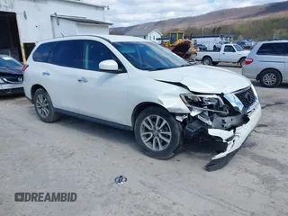 2014 Nissan Pathfinder SL with VIN 5N1AR2MM7EC730038, listed as a IAAI auction lot 41978849 with 150,816 mi miles. Bid and sale history available at carsss.com. Image 1.