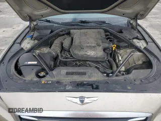 2015 Hyundai Genesis 3.8L z VIN KMHGN4JEXFU041783, wystawiony jako Copart lot #54870485 z przebiegiem 142 146 mil mil oraz Szkoda całkowita • Salvage title. Historia ofert i sprzedaży dostępna na DreamBid. Obrazek 11.
