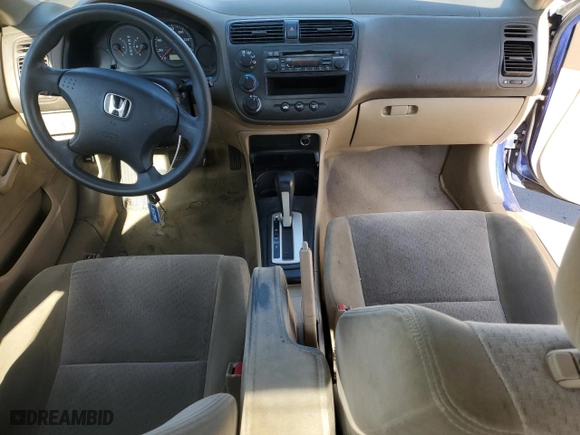 2004 Honda Civic VP with VIN 1HGEM22124L061139, listed as a Copart auction lot 48565455 with 191,180 mi miles and Salvage Title. Bid and sale history available at carsss.com. Image 8.
