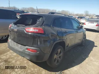 2016 Jeep Cherokee 75th Anniversary with VIN 1C4PJLCB8GW290800, listed as a Copart auction lot 47258265 with 138,571 mi miles and Salvage Title. Bid and sale history available at carsss.com. Image 3.