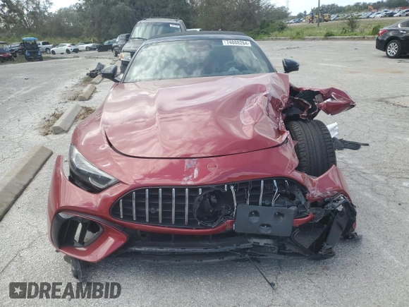 2022 Mercedes-Benz SL 63 AMG z VIN W1KVK8BB2NF007247, wystawiony jako Copart lot #74888264 z przebiegiem Nie podano mil oraz Szkoda całkowita • Salvage title. Historia ofert i sprzedaży dostępna na DreamBid. Obrazek 5.