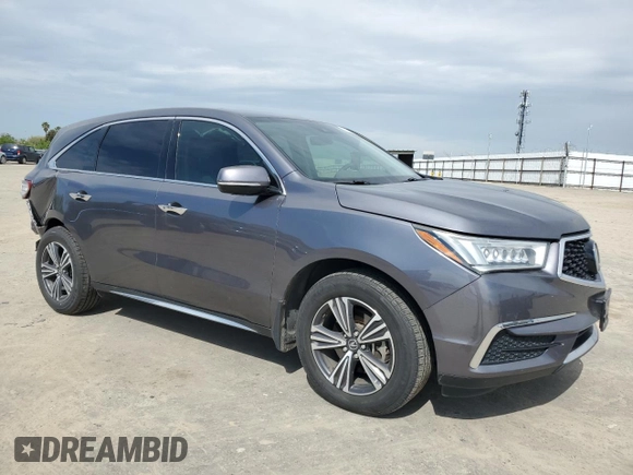 2017 Acura MDX with VIN 5FRYD4H34HB026772, listed as a Copart auction lot 48757445 with 123,515 mi miles and Salvage Title. Bid and sale history available at carsss.com. Image 4.