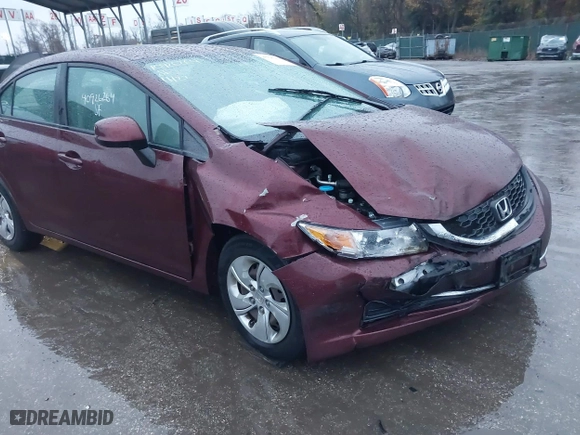 2013 Honda Civic Sdn LX with VIN 2HGFB2F53DH595982, listed as a IAAI auction lot 40926264 with 138,624 mi miles. Bid and sale history available at carsss.com. Image 18.
