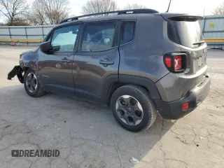 2018 Jeep Renegade Sport with VIN ZACCJAAB6JPG70163, listed as a Copart auction lot 45345065 with 89,540 mi miles and Salvage Title. Bid and sale history available at DreamBid. Image 2.