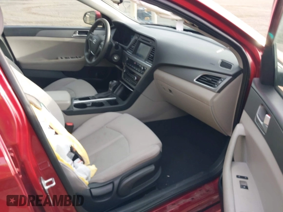 2016 Hyundai Sonata SE with VIN 5NPE24AF0GH261359, listed as a IAAI auction lot 42005720 with 100,889 mi miles and . Bid and sale history available at carsss.com. Image 5.