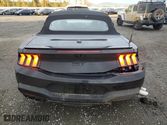2024 Ford Mustang GT Premium with VIN 1FAGP8FF6R5106317, listed as a Copart auction lot 84027814 with Not provided miles and Salvage title. Bid and sale history available at DreamBid. Image 6.