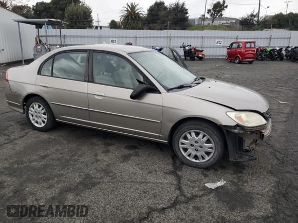 2004 Honda Civic LX with VIN 2HGES15514H505381, listed as a Copart auction lot 84966924 with 285,019 mi miles and Salvage Title. Bid and sale history available at DreamBid. Image 4.