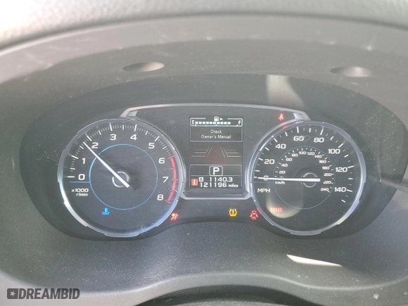 2017 Subaru Forester Premium with VIN JF2SJAGC6HH423434, listed as a Copart auction lot 52952195 with 121,196 mi miles and Salvage Title. Bid and sale history available at carsss.com. Image 9.