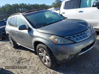 2007 Nissan Murano SL with VIN JN8AZ08WX7W632597, listed as a IAAI auction lot 41164033 with 180,801 mi miles and . Bid and sale history available at DreamBid. Image 1.
