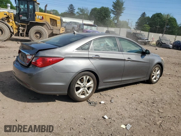2011 Hyundai Sonata Limited with VIN 5NPEC4AC1BH126922, listed as a Copart auction lot 56028785 with 129,605 mi miles and Salvage Title. Bid and sale history available at DreamBid. Image 3.