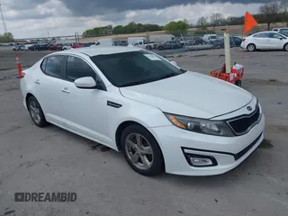 2015 Kia Optima LX with VIN KNAGM4A75F5640302, listed as a IAAI auction lot 42179864 with 95,891 mi miles and . Bid and sale history available at DreamBid. Image 1.