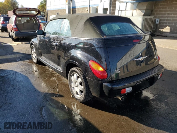 2005 Chrysler PT Cruiser Touring with VIN 3C3EY55E85T301789, listed as a Copart auction lot 75744174 with 53,658 mi miles and Salvage Title. Bid and sale history available at DreamBid. Image 2.