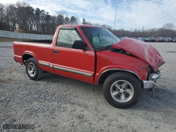 2000 Chevrolet S-10 LS with VIN 1GCCS14W3YK275759, listed as a Copart auction lot 86515544 with 0 mi miles and Salvage Title. Bid and sale history available at carsss.com. Image 4.