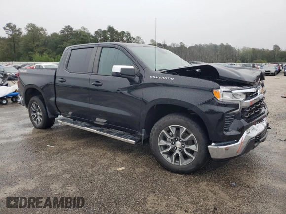2023 Chevrolet Silverado 1500 LT with VIN 1GCUDDE81PZ109018, listed as a Copart auction lot 79832684 with 0 mi miles and Salvage Title. Bid and sale history available at carsss.com. Image 4.