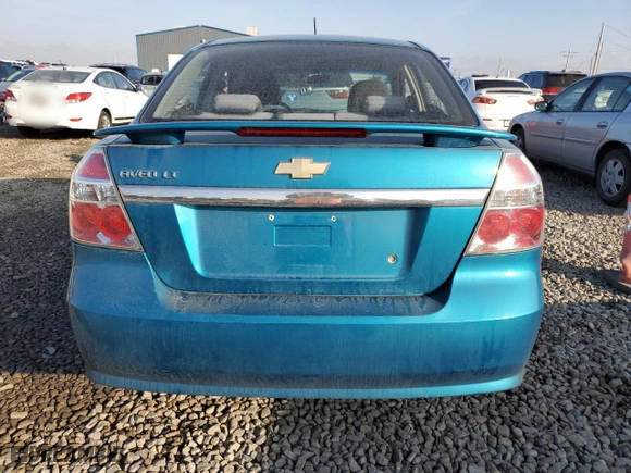 2009 Chevrolet Aveo LS with VIN KL1TD56E89B632383, listed as a Copart auction lot 83103174 with 115,685 mi miles and Salvage Title. Bid and sale history available at carsss.com. Image 6.