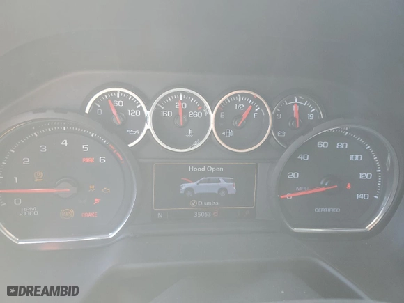 2022 Chevrolet Tahoe Commercial with VIN 1GNSCLED0NR305201, listed as a Copart auction lot 75034054 with 35,053 mi miles and Salvage Title. Bid and sale history available at carsss.com. Image 9.