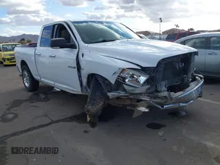 2010 Dodge 1500 SLT with VIN 1D7RB1GT3AS141602, listed as a IAAI auction lot 41593437 with 252,154 mi miles. Bid and sale history available at carsss.com. Image 1.
