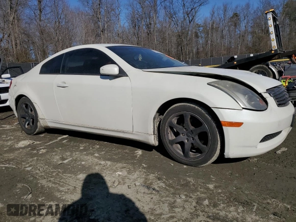 2003 Infiniti G35 w/Leather with VIN JNKCV54E33M206846, listed as a Copart auction lot 42630765 with 178,022 mi miles and Salvage Title. Bid and sale history available at DreamBid. Image 4.
