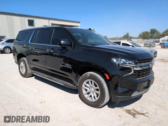 2023 Chevrolet Suburban LS with VIN 1GNSCBKD1PR132161, listed as a Copart auction lot 70649614 with 24,850 mi miles and Salvage Title. Bid and sale history available at DreamBid. Image 4.