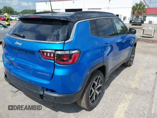 2025 Jeep Compass Limited with VIN 3C4NJDCNXST549907, listed as a IAAI auction lot 42186779 with 1,406 mi miles and . Bid and sale history available at DreamBid. Image 4.