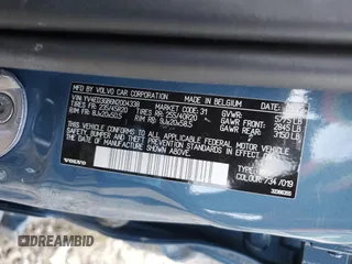 2022 Volvo C40 Recharge Pure Electric Ultimate with VIN YV4ED3GB6N2004338, listed as a Copart auction lot 58484854 with 0 mi miles and Non Repairable. Bid and sale history available at carsss.com. Image 13.