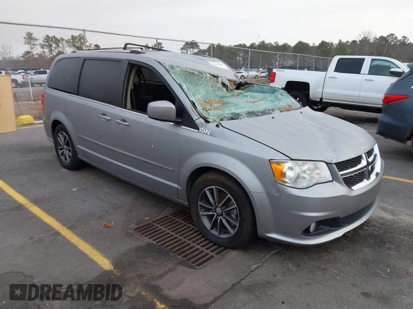 2017 Dodge Grand Caravan SXT with VIN 2C4RDGCG9HR677157, listed as a IAAI auction lot 41470342 with 66,611 mi miles and . Bid and sale history available at DreamBid. Image 1.