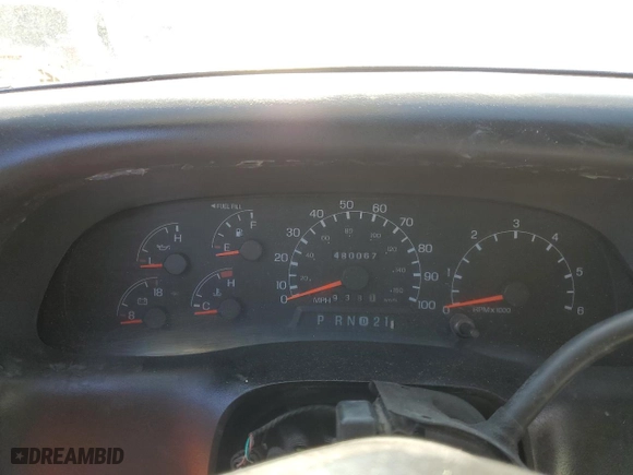 1999 Ford Super Duty F-250 XL with VIN 1FTNX21L5XEA67499, listed as a Copart auction lot 50822095 with 480,067 mi miles and Salvage Title. Bid and sale history available at carsss.com. Image 9.