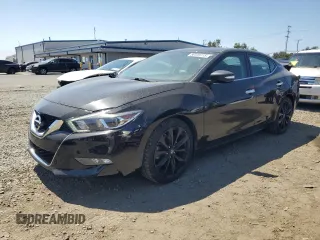 2017 Nissan Maxima SR with VIN 1N4AA6AP9HC412661, listed as a Copart auction lot 58539115 with 111,402 mi miles and Salvage title. Bid and sale history available at DreamBid. Image 1.