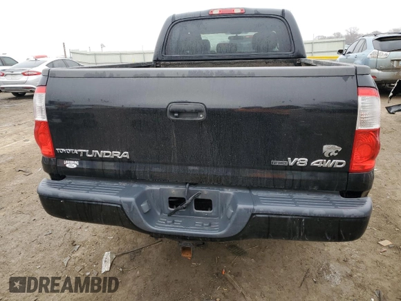 2006 Toyota Tundra Limited with VIN 5TBDT48176S511927, listed as a Copart auction lot 44046135 with 174,125 mi miles and Salvage Title. Bid and sale history available at DreamBid. Image 6.
