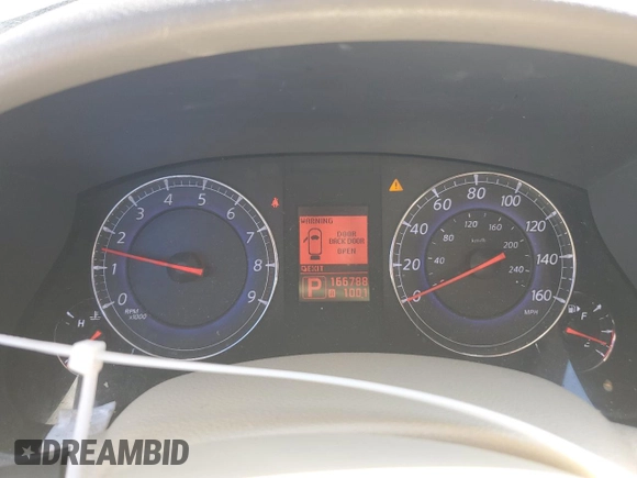 2008 Infiniti EX Journey with VIN JNKAJ09F08M355021, listed as a Copart auction lot 69666424 with 166,788 mi miles and Salvage Title. Bid and sale history available at carsss.com. Image 9.
