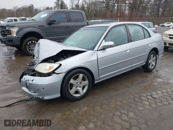2004 Honda Civic EX with VIN 2HGES26804H610962, listed as a IAAI auction lot 41732957 with 1 mi miles. Bid and sale history available at carsss.com. Image 2.